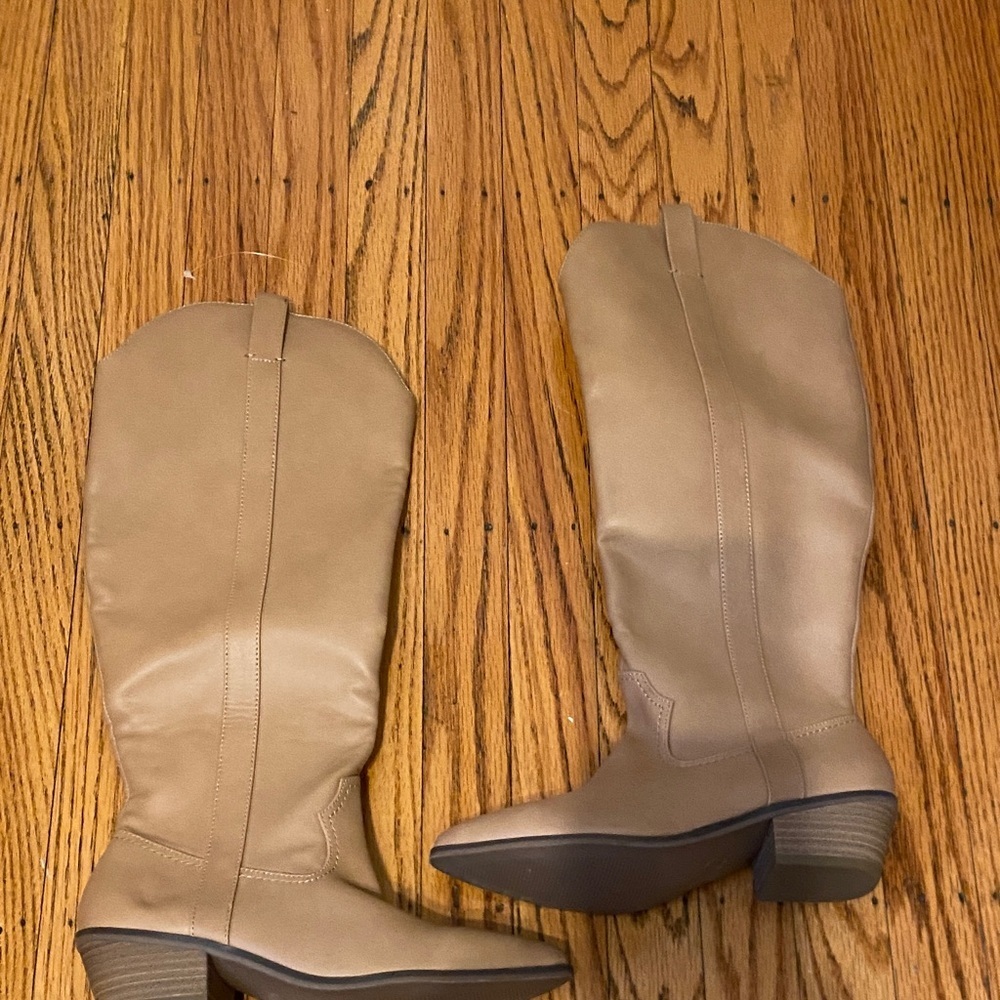 Universal Thread Tan Over the Knee Boots